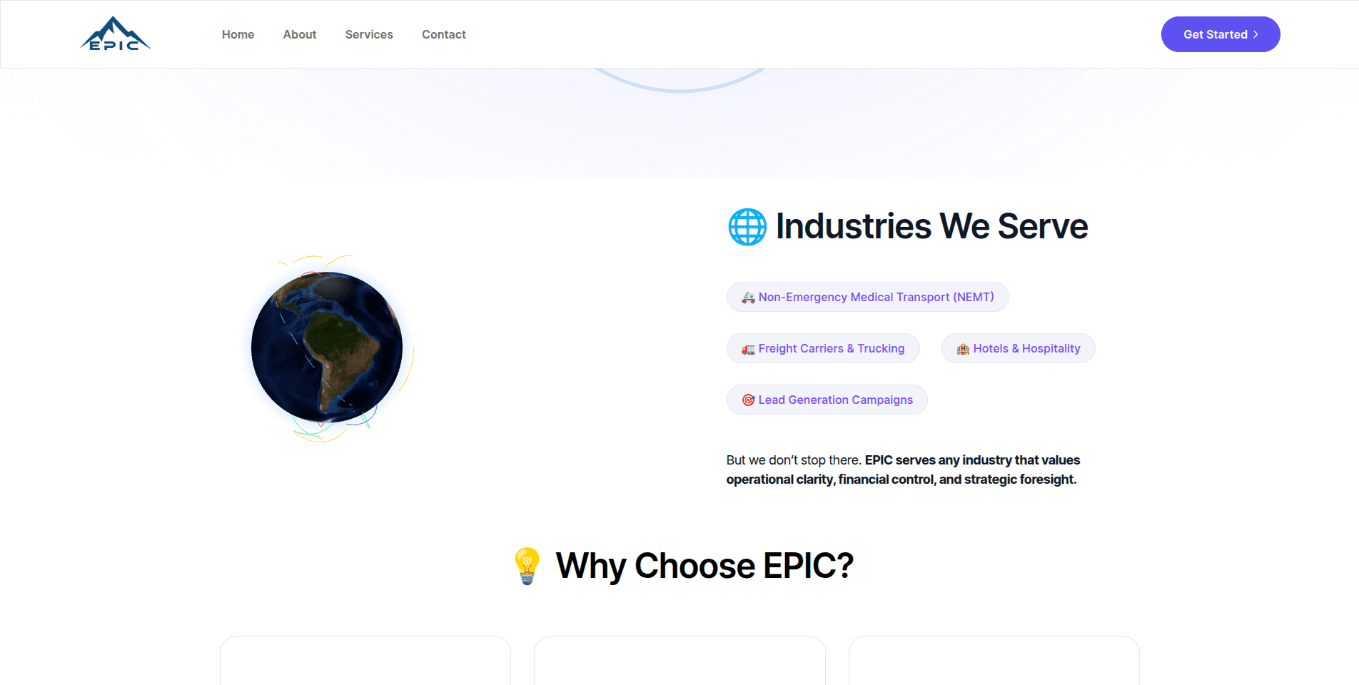 Epic Business Intelegence project screenshot 3